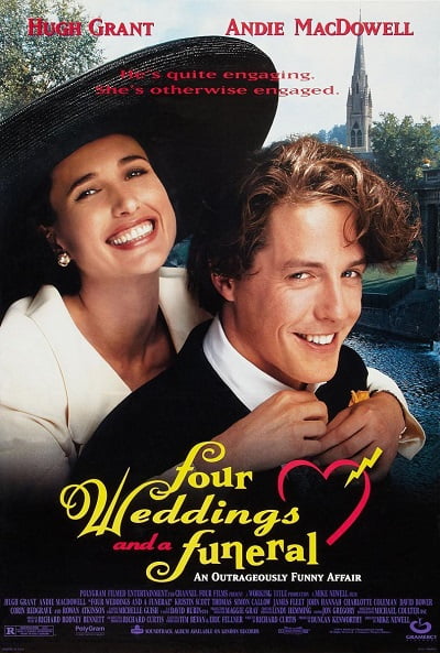 ดูหนังออนไลน์ Four Weddings and a Funeral (1994) ไปงานแต่งงาน 4 ครั้ง หัวใจนั่งเฉยไม่ได้แล้ว